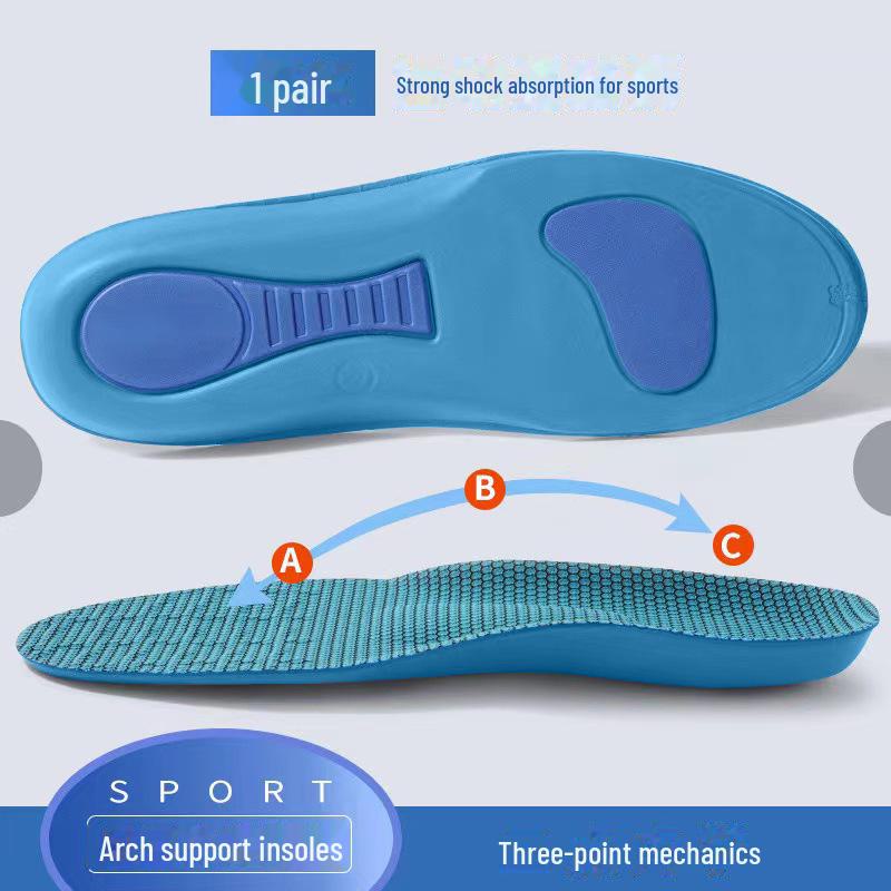 

Дышащие, впитывающие пот спортивные стельки: Высокоэластичная, амортизирующая, корректирующая свод стопы, мягкая подошва Popcorn для поддержки и амортизации. 43-44 [Trimmable]