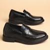 Men's Dress Shoes Increase 8cm Genuine Leather Breathable Invisible Heightening Shoes Business Casual Soft Soled Men Derby Shoes