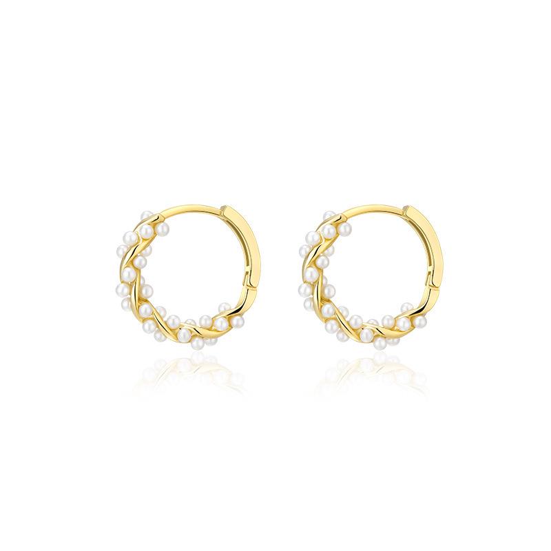 Retro Light Luxury Korean-Style Pearl Tassel Earrings for Women