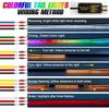 120CM Car Trunk Tail Brake Lights 12V Universal Multicolour Flow Strips Brake Turn Signal Lamps Additional Stop Lamp Accessories