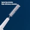 100Pcs Shower Head Cleaning Brush Non-Slip Handle Spiral Bristles Tiny Cleaning Brush Faucets Sinks Multifunctional Cleaning Tool