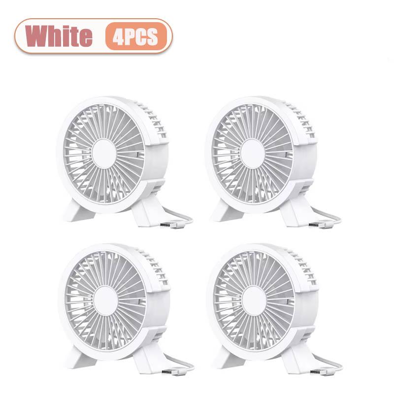 1/2/4PCS Quiet Desktop Fan for Students High Velocity Small Table Fan with USB Powered for Dormitory Bedroom Office Cooling