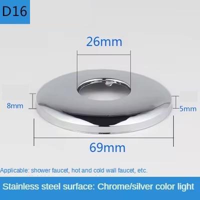 2 ks Konektor vodovodní trubky 1/2"3/4" Nerezová ocel Dekorativní kryt kohoutku Panel úhlového ventilu sprchy Kuchyňské doplňky k kohoutku
