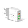 Chargeur Rapide Multi-Ports GaN 65W PD33W QC3.0, Norme Européenne 9V/12V