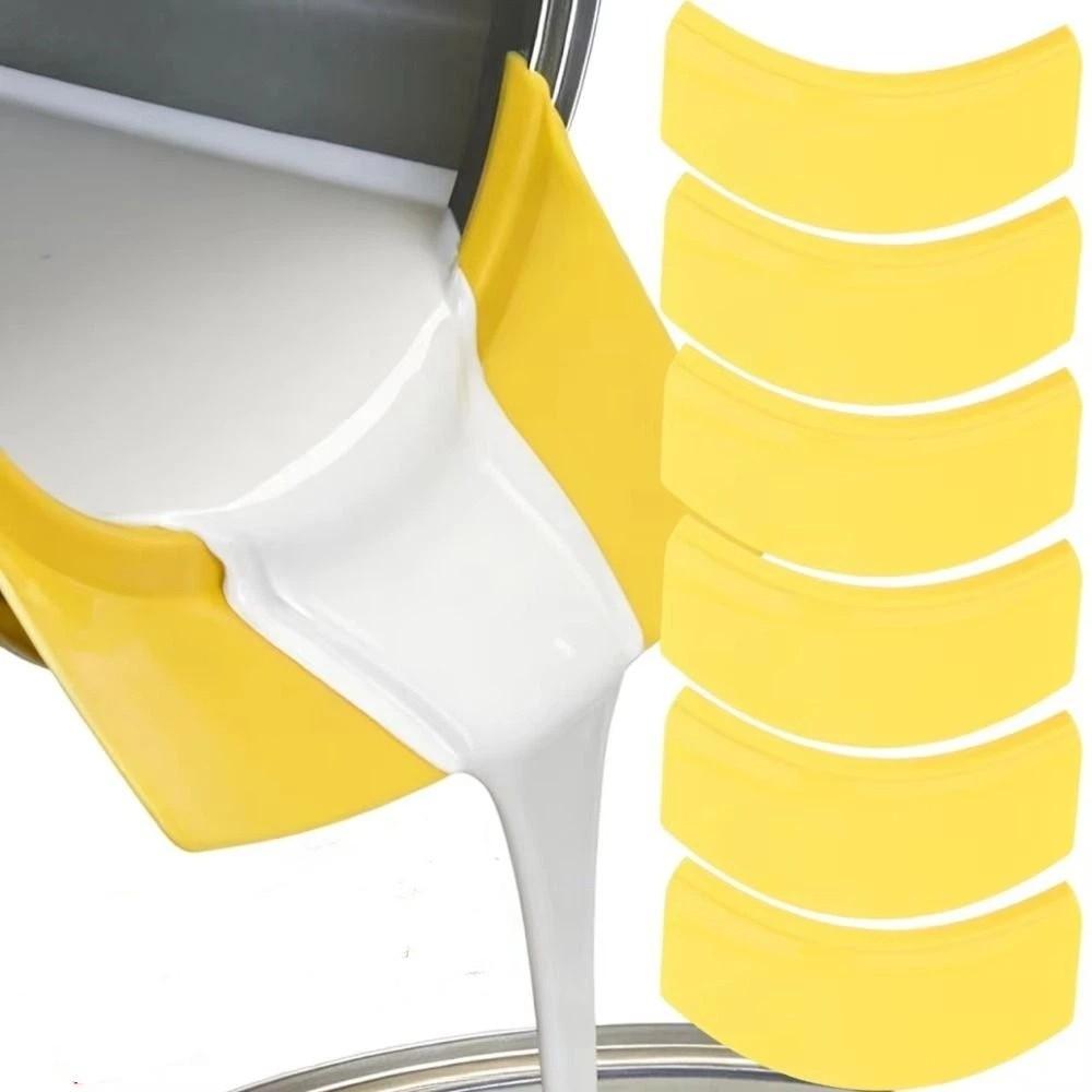 Portable Paint Can Spout Plastic Multi Function Pouring Spout All In One Reusable Pouring Accessory For Pint Quart Painting Cans