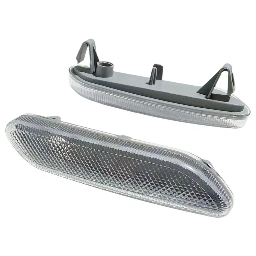 Side Indicator Lens White Clear Lens Front Side Marker Direct Replacement Clear Lens Housing OE Part Numbers Included
