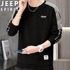 JEEP SPIRIT Men's Round Neck Long-Sleeve Sweatshirt