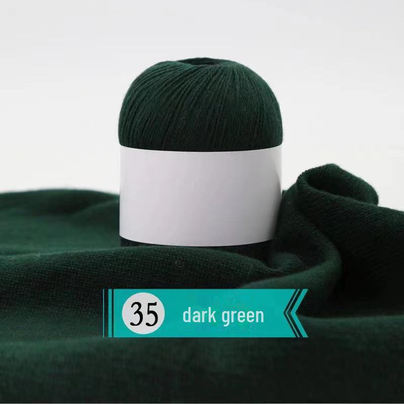 Hand-woven Cashmere Yarn - 3 Ply Soft Wool for Sweaters - Spot Processed Ball of Yarn