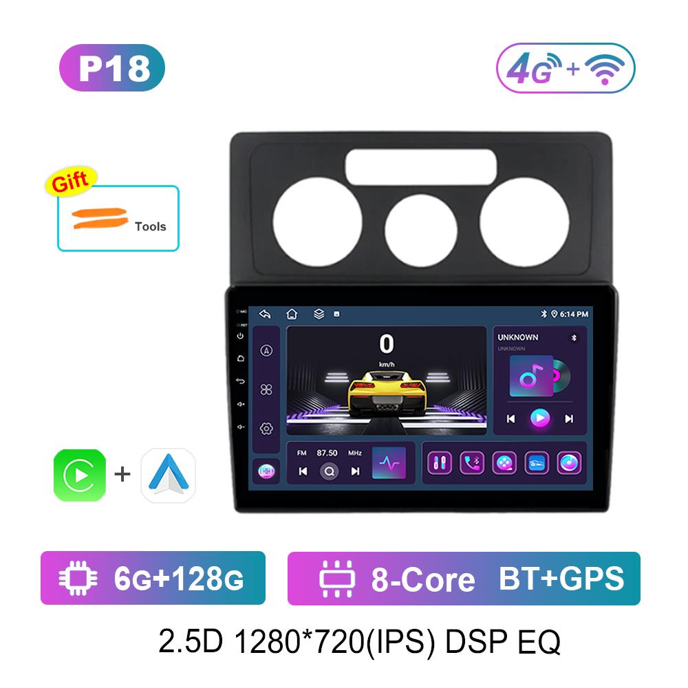 Video Multimedia Player Android Car GPS Navi 10 '' for VW Volkswagen Caddy 2K 3 2004 - 2010 Carplay WiFi Touch Screen Bluetooth