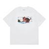 Digital Print MM6 Cotton T-Shirt Men Women Short Sleeve Casual Top 230g