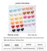 Seven-Color Small Peach Heart Acrylic Beads 11x14mm for DIY Phone Chain Pendants