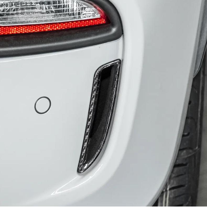 Fiat 500 Abarth 595 2016 Rear Fog Light Carbon Fiber Frame Sticker