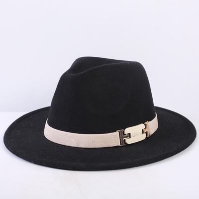 Popular European and American Classic Simple Flat-brimmed Top Hat Men's and Women's Fashionable and Elegant Versatile Jazz Hat Top Hat