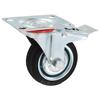 VidaXL Roulettes pivotantes avec double frein 4 pcs 75 mm