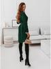 2022 Autumn/Winter Slimming Belted Long Sleeve Collared Dress