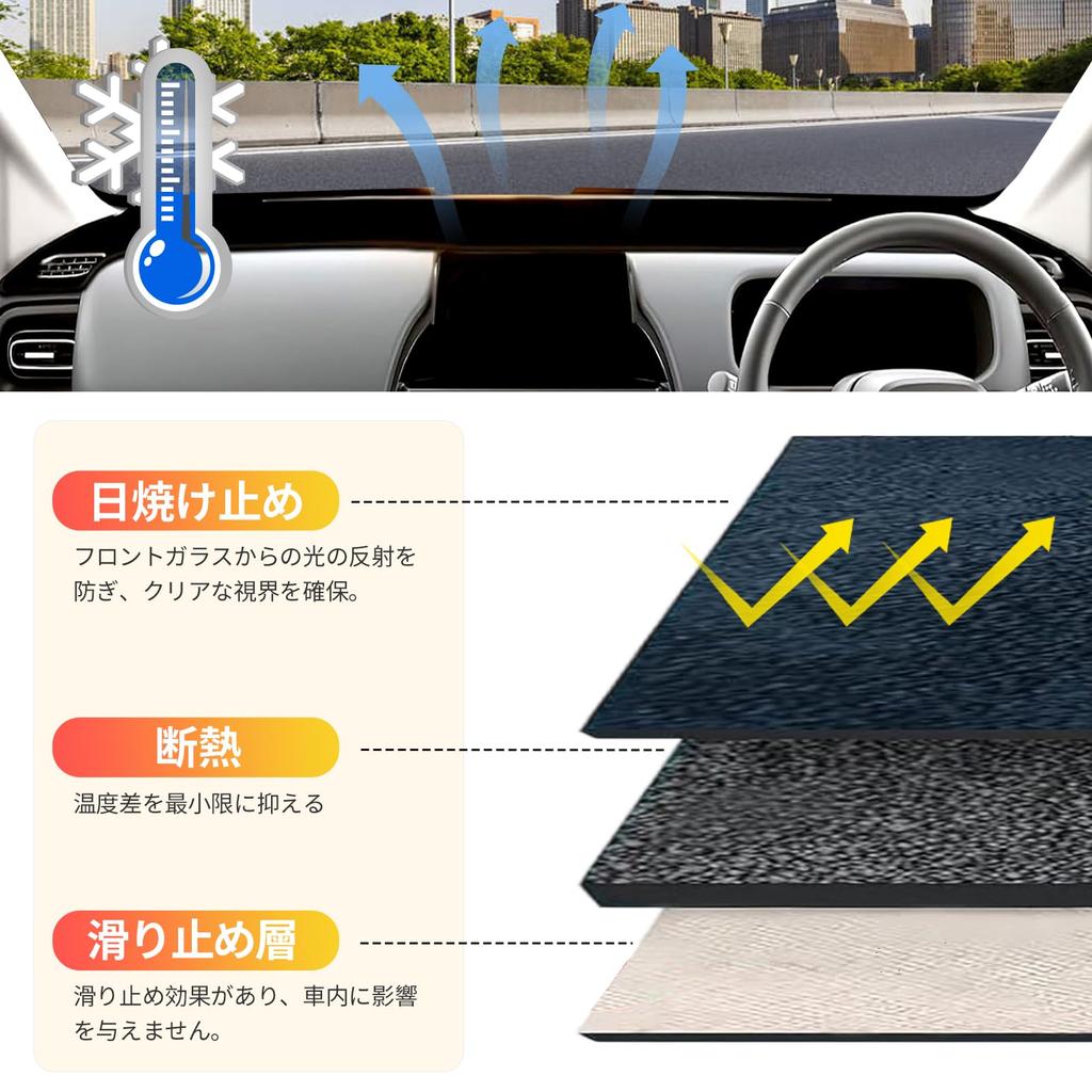 Flannel Dashboard Mat for New Freed GT June 2024 Present Designed for Sun Heat Reduced and Prevents Deterioration Car Set of Protective Mat Interior