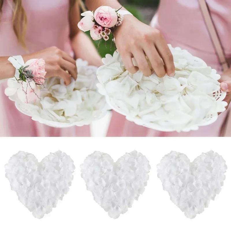 1000 PCS Silk Flower Rose Petals  Celebration Wedding Party Decoration White