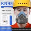 Songgong 8200 Dustproof Mask - Anti-Dust, Chemical Protection, White/Blue, Ideal for Spray Paint & Sanding.