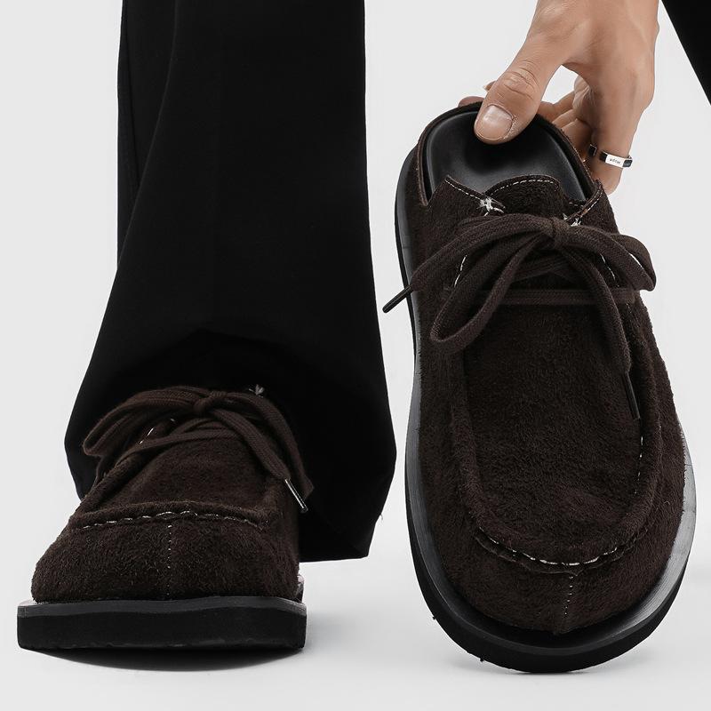 Birkenstocks men`s commuter flat-bottomed foot loafers