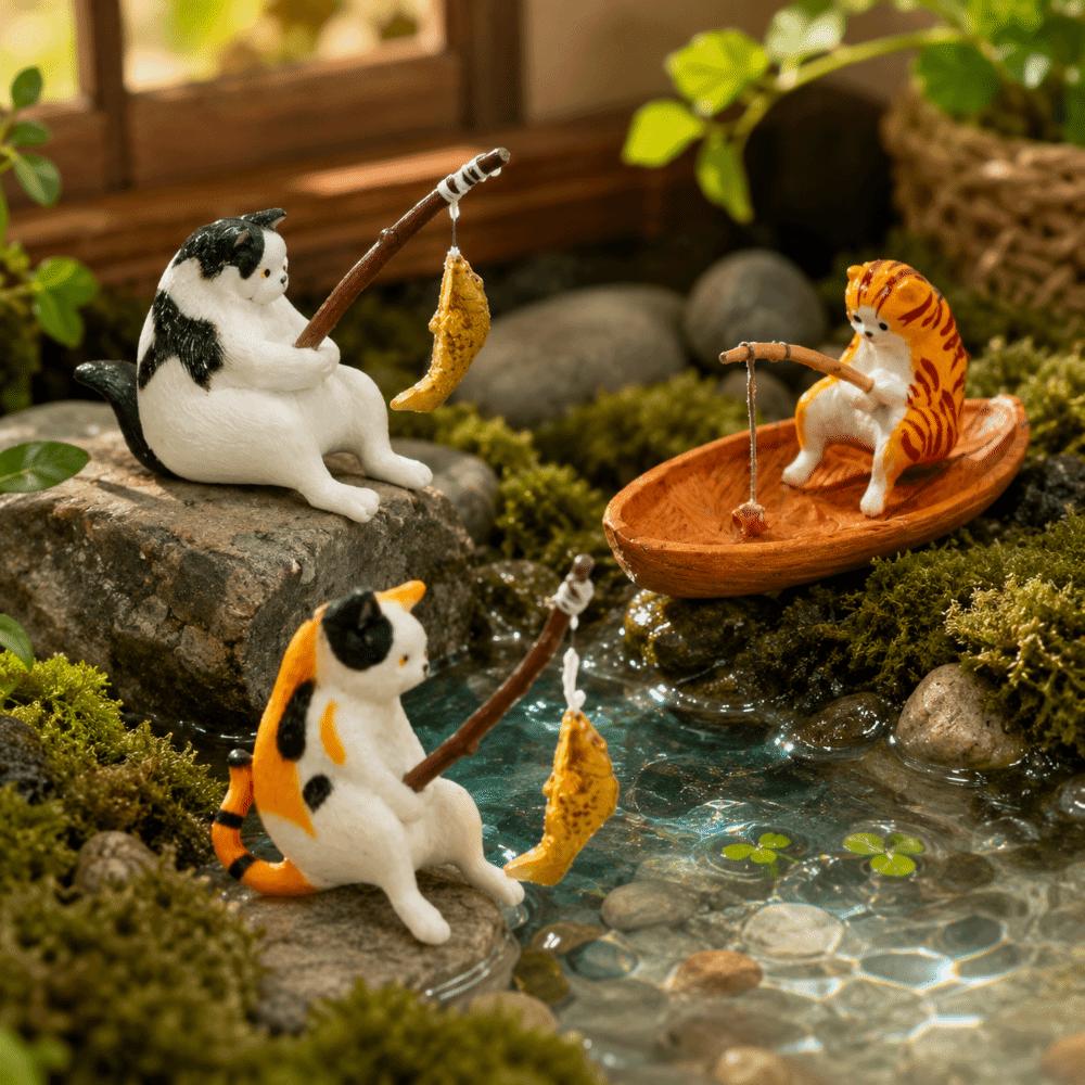 2PCS Floating Look Micro Landscape Decoration Creative Aquarium Ornament Fish Tank Ornaments Home