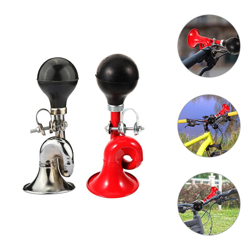 2Pcs Vintage Bike Horn Compact Handlebar Horn Loud Clear Sound Safety Warning for Road Mountain Bike Accessory