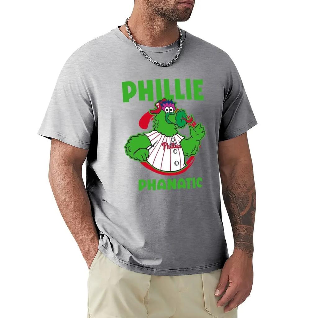 Schweiß-T-Shirts Hippie-Kleidung Herren Grafik-T-Shirts Neue Mode Schwergewicht Vintage Sommer Streetwear phillies phanatic grünes T-Shirt