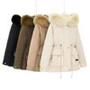 Women Sent To Overcome The New Short Hooded Winter Down Cotton-padded Coat and Velvet Padded Warm Joker Korean Coat.