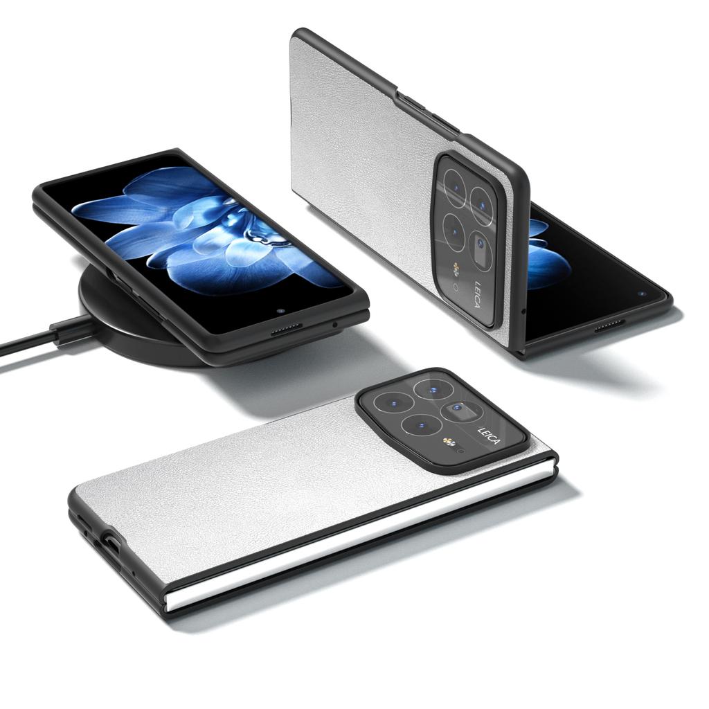 For Xiaomi Mix Fold 4 5G Case PU Leather Coated PC Folding Phone Cover