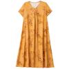 Elegant Women's Dresses Summer Vintage Clothes Plus Size Short Sleeve Casual Loose Long Dress