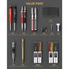 STAGEEK Drafting Pencils 17-Piece Set 2.8mm Carpenter Sharp Pencils Scriber Center Punch Marker Lead Refills (Red, Yellow, Black) - with