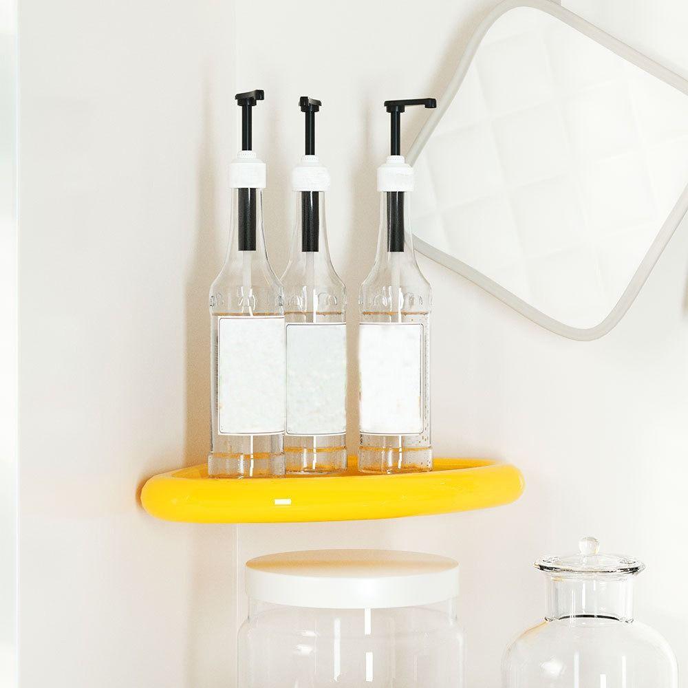 Wall Mounted Bathroom Triangle Shelf Thickened Corner Storage Shelf  Shower Organization