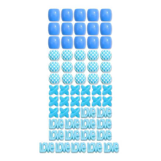60Pcs Braid Hair Accessories, Heart Letter Shape Hair Rings, Large Hole Design Hair Beads for Thick Braids Dreadlocks Multi-Strand Hair DIY