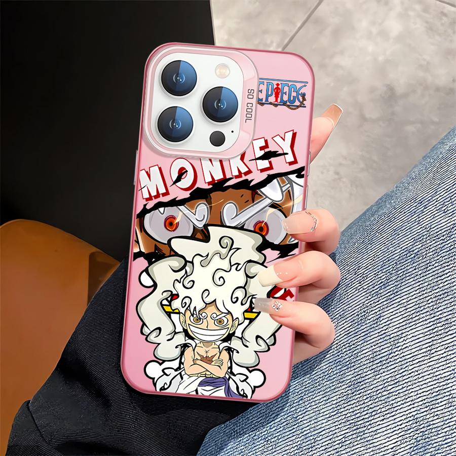 Case for iPhone 16e 11 12 13 Pro Max 14 15 16 Plus 17 Air Soft Shell One Piece Luffy Zoro