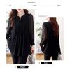 2026 Spring and Autumn New Large Size Tummy-Covering Slimming Top with Stylish Design, Chiffon Long-Sleeve Women's Top