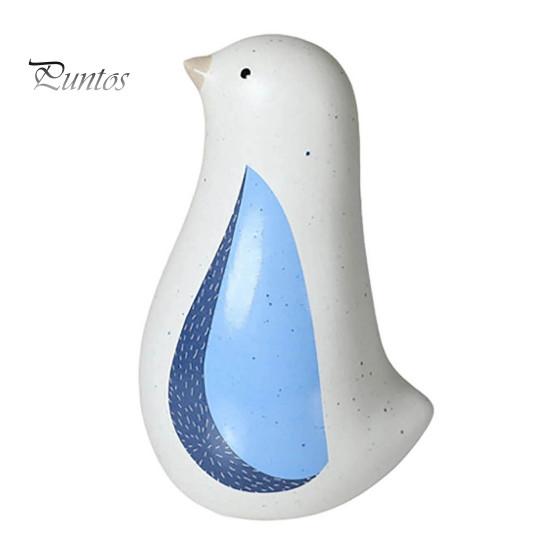 Nordic Style Blue Bird Ornament Ceramic Figurine, Decorative Ornament, Modern Minimalist Tabletop Decorations for Living Room Sculpture Bedroom Shelf