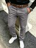 New Men's Slim-fit Casual Pants Pure Cotton Khaki Business Versatile Trousers Trendy Men's Straight-leg Trousers