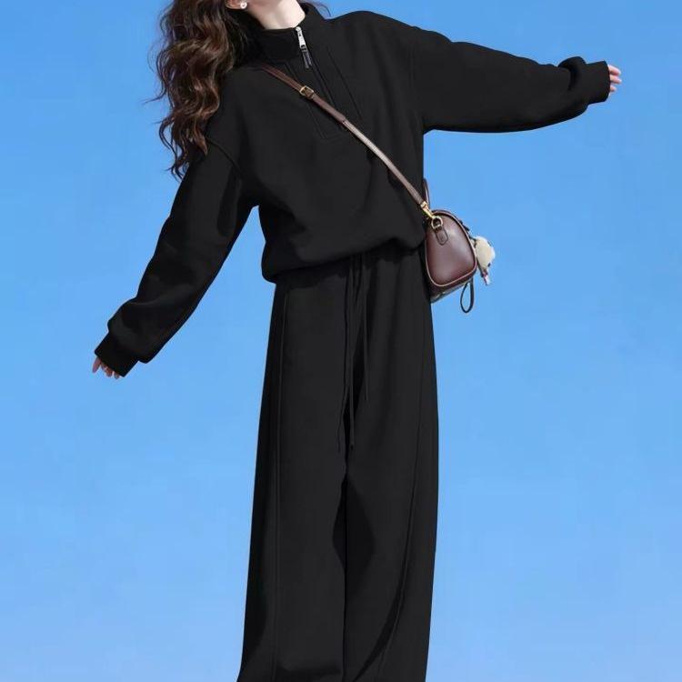 Women's Trendy Loose-Fit Two-Piece Set - Spring/Autumn Korean Style Casual Wear