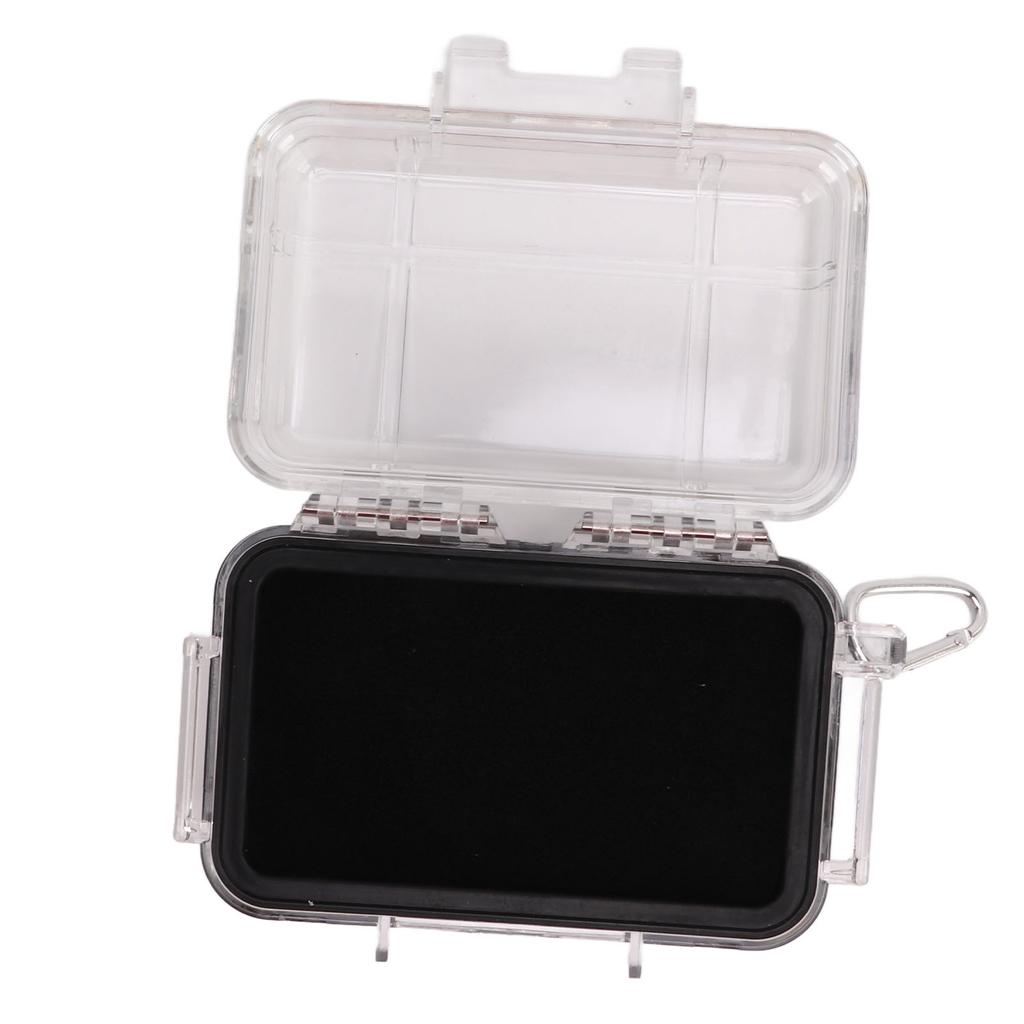 Plastic Shockproof Box with Shock Absorption Liner Outdoor Waterproof Airtight Case Transparent