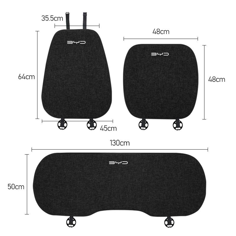 Car Seat Cover Flax Cushion Protector Mat Interior Accessories For BYD Tang F3 U8 E6 Atto3 Yuan Plus Song Max F0 G3 I3 Ea1 Dmi