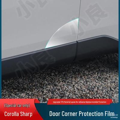 Corolla Cross TPU Türschutz: Vorderes & Hinteres Dreieck Kratzschutzfolie