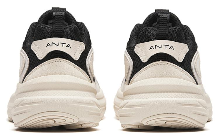 Anta Cushioning Low top Running Shoes Women's Beige Black
