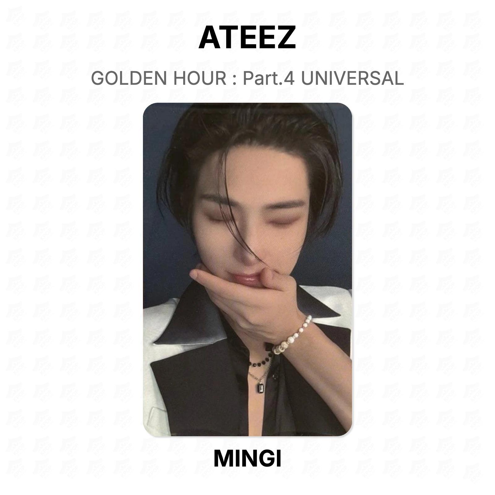 ATEEZ GOLDEN HOUR : Part.4 UNIVERSAL Official Photocard MINGI