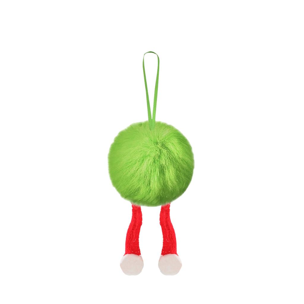 Christmas Rolling Ball Pendant: Fluorescent Green Faux Balls