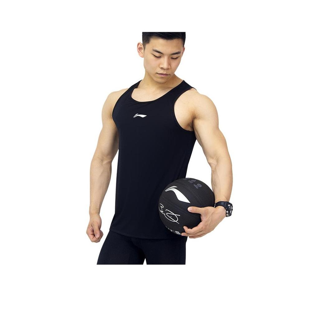 Li Ning Logo Print Loose Sleeveless Vest Men Tops AVSR035-2