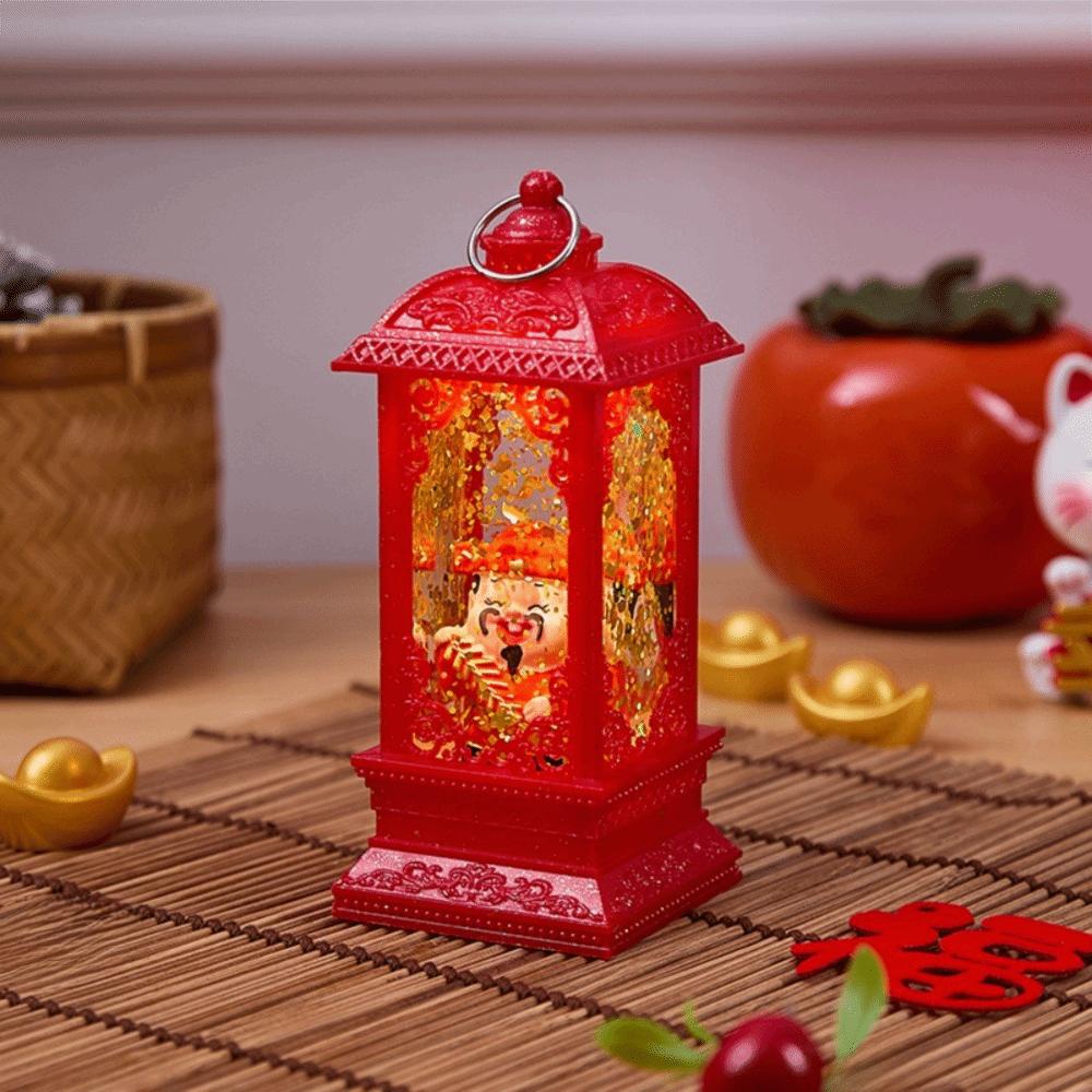 

Mini Wealth God Night Lamp Wind Lamp Luminous New Year Decorations Good Luck Hanging Ornament Desktop Atmosphere Lamp Bedroom