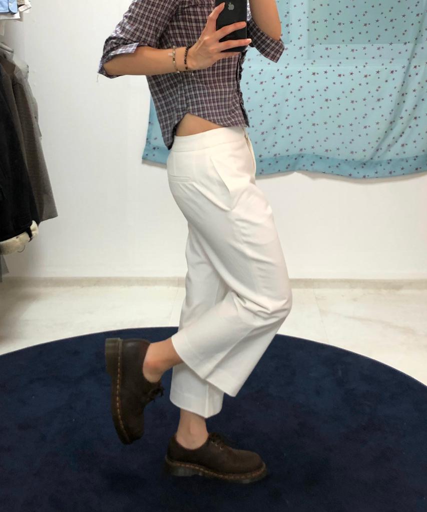 Kikoji Ankle Length Pants Ivory