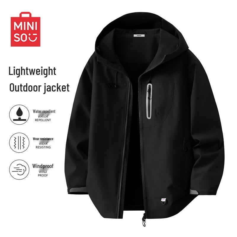 

MINISO Men s Hooded Outdoor Jacket 3XL