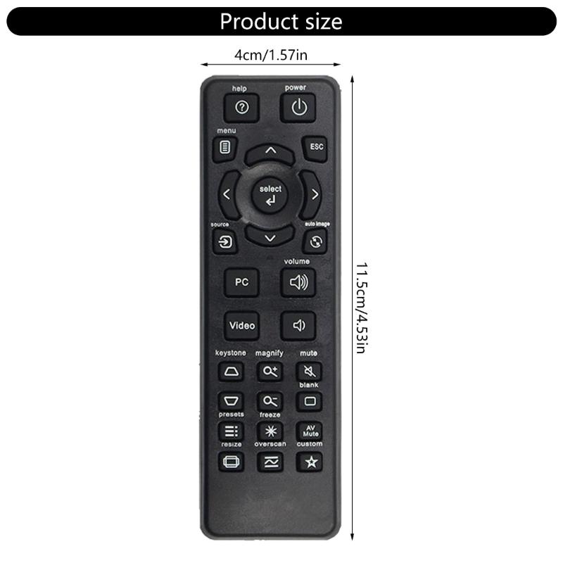 Multifunctional Projector Remote Control Replacement for IN2126 IN2126X IN2128HDA IN2128HDX IN3124 IN3126 SP1080
