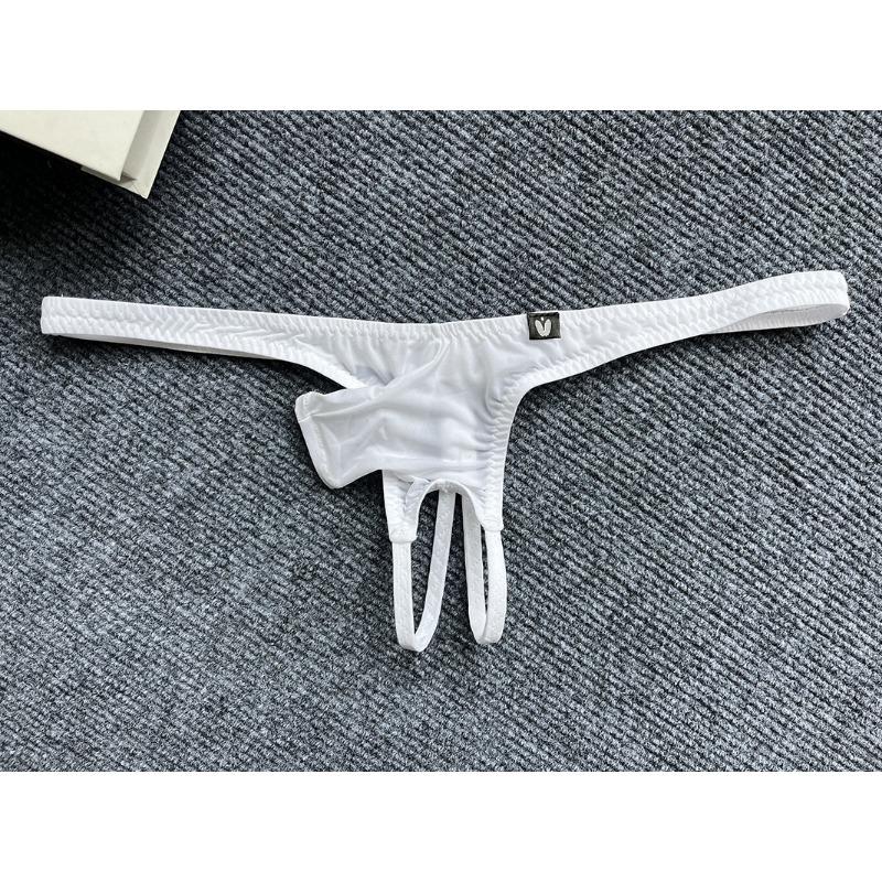 Open Penis G-String Men Erotic Panties Jj Sheath Underwear T-Back Underpants Cock Hole Panties Gay Bare Butt Thongs Lingerie