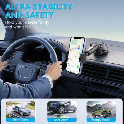 Schwerkraft-Saugnapf Auto-Handyhalter 360° Drehung Armaturenbrett Handyhalter Windschutzscheiben-Handyhalterung für LKWs Wohnmobile Fahrzeuge